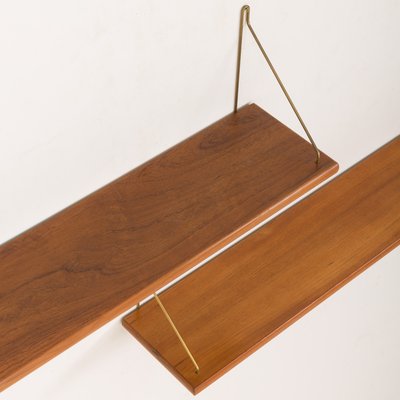 Mid-Century Modern Danish Floating Shelves in Teak, 1950s, Set of 2-UE-2017573