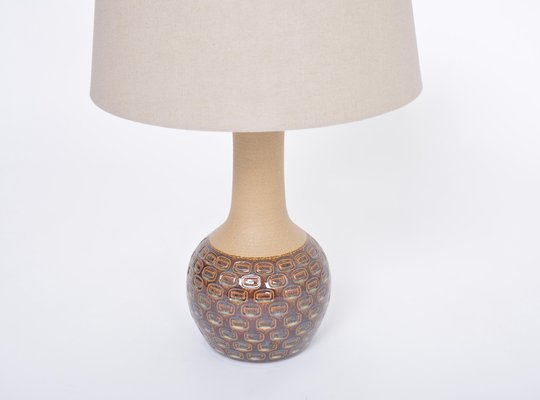 Mid-Century Modern Danish Lamp in Stoneware with Graphic Pattern from Soholm, 1970s-FN-1398816