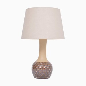 Mid-Century Modern Danish Lamp in Stoneware with Graphic Pattern from Soholm, 1970s-FN-1398816