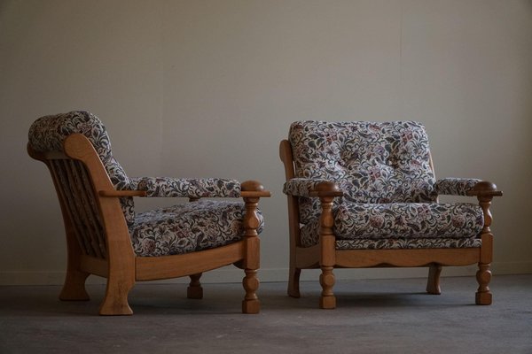 Mid-Century Modern Danish Lounge Chairs attributed to Henning Kjærnulf, 1960s, Set of 2-MXF-1761454