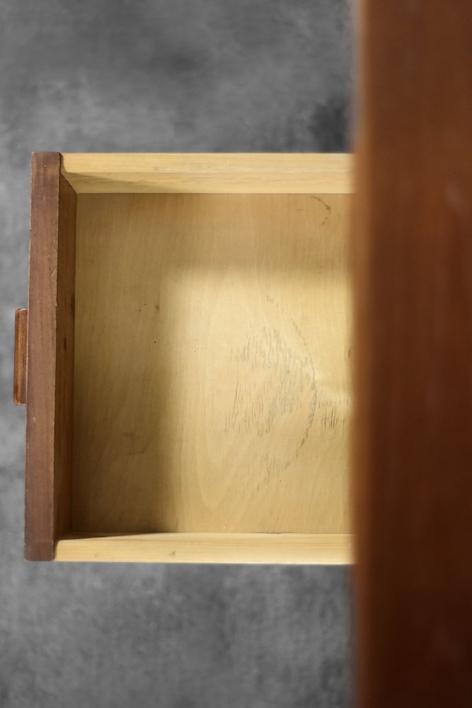 Mid-Century Modern Danish Scandinavian Teak Bilateral Desk with Drawers, 1960s