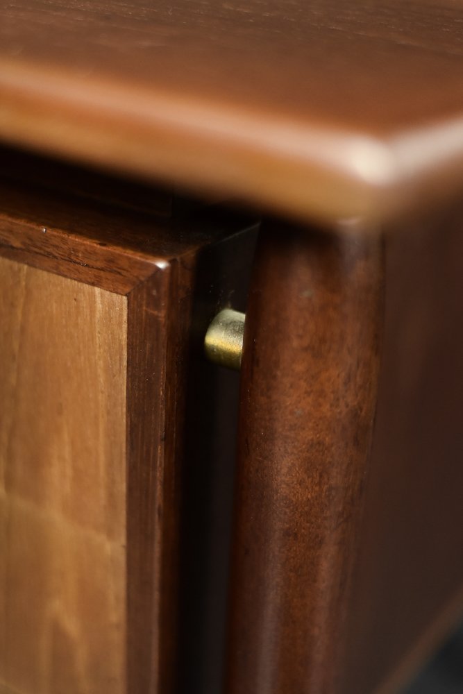 Mid-Century Modern Danish Scandinavian Teak Bilateral Desk with Drawers, 1960s