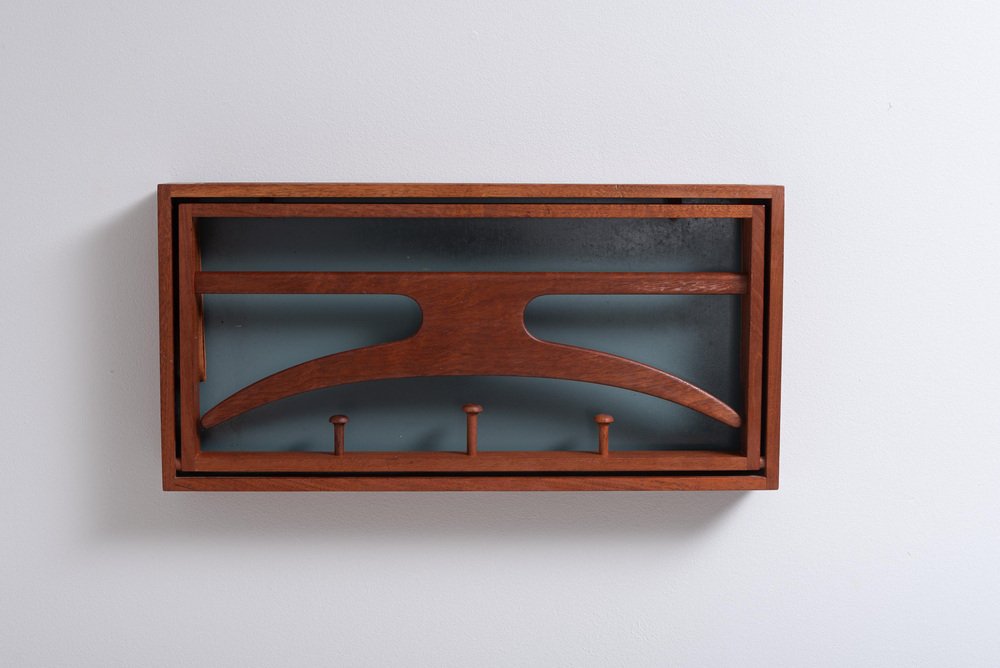 Mid-Century Modern Danish Teak Coat Rack from Virum Møbelsnedkeri