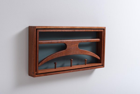 Mid-Century Modern Danish Teak Coat Rack from Virum Møbelsnedkeri-MJF-1175895