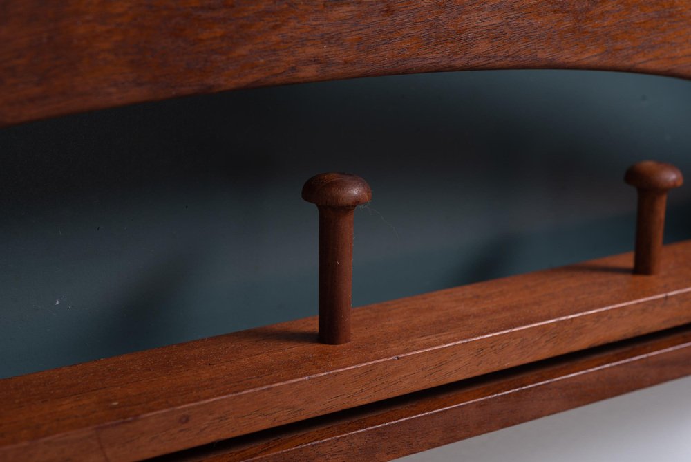 Mid-Century Modern Danish Teak Coat Rack from Virum Møbelsnedkeri