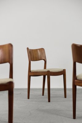 Mid-Century Modern Danish Teak Dining Chairs from Glostrup Møbelfabrik, 1960s, Set of 4-ZAA-1172135