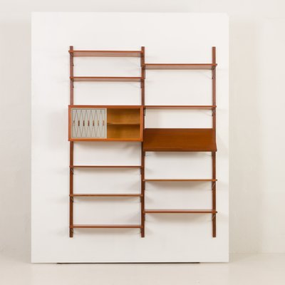 Mid-Century Modern Danish Upcycled Teak Wall Unit by Poul Cadovius, 1960s-UE-2017189