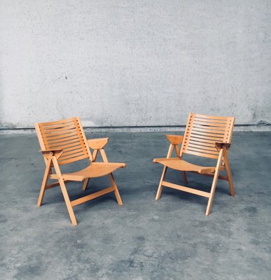 Mid-Century Modern Design Rex Folding Chairs by Niko Kralj for Stol Kamnik, 1980s, Set of 2-RQV-2036275