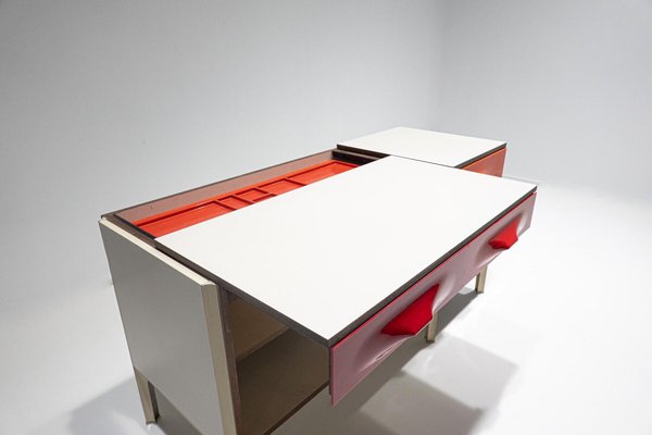 Mid-Century Modern Desk with Sliding Top by Raymond Loewy, 1960s-FGA-1192863