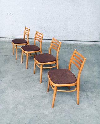 Mid-Century Modern Dining Chairs from Ton, Czechoslovakia, 1968, Set of 4-RQV-1188982