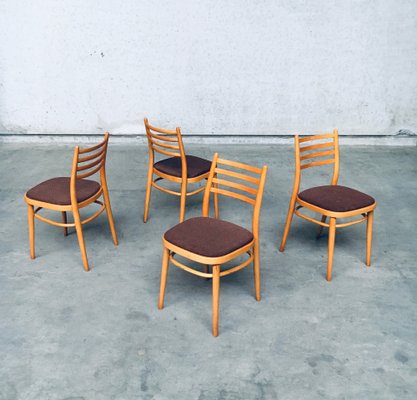 Mid-Century Modern Dining Chairs from Ton, Czechoslovakia, 1968, Set of 4-RQV-1188982