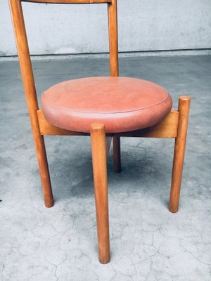 Mid-Century Modern Dining Chairs in the style of Charlotte Perriand, France, 1960s, Set of 4-RQV-1761653