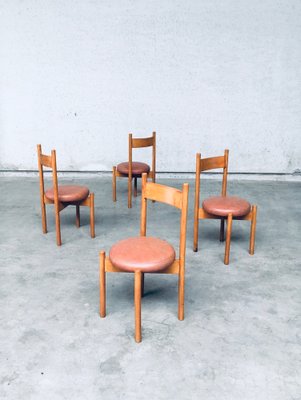 Mid-Century Modern Dining Chairs in the style of Charlotte Perriand, France, 1960s, Set of 4-RQV-1761653