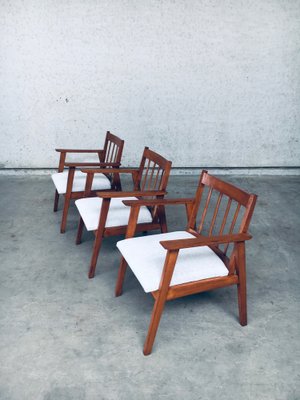 Mid-Century Modern Dutch Armchair Set, Netherlands, 1950s, Set of 3-RQV-1327514