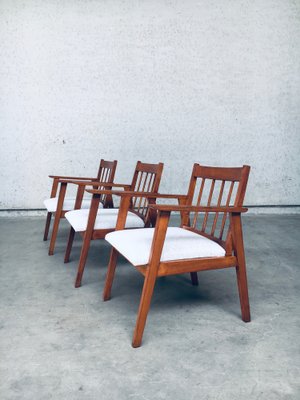 Mid-Century Modern Dutch Armchair Set, Netherlands, 1950s, Set of 3-RQV-1327514