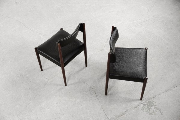 Mid-Century Modern Dutch Dining Chairs by Aksel Bender Madsen for Bovenkamp, 1960s, Set of 2-ZAA-1285495