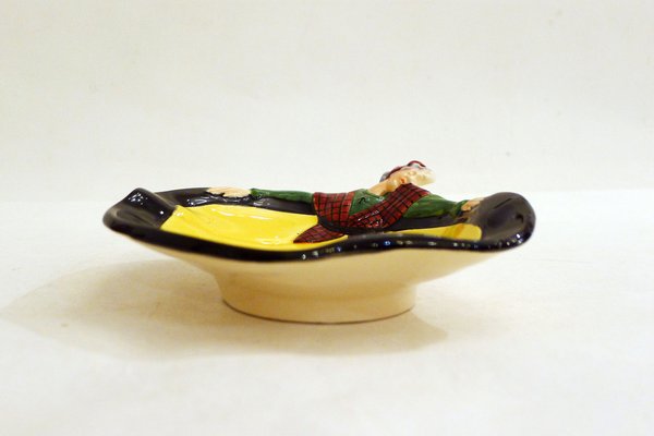 Mid-Century Modern Earthenware Farm Ashtray, 1960s-RNR-1248967