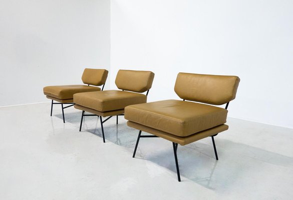 Mid-Century Modern Elettra Armchairs attributed to Stdio BBPR for Arflex, 1950s, Set of 3-FGA-1782275