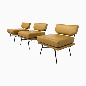 Mid-Century Modern Elettra Armchairs attributed to Stdio BBPR for Arflex, 1950s, Set of 3-FGA-1782275