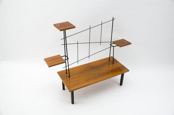 Mid-Century Modern Etagere in Metal & Wood, 1960s-KQB-1279836