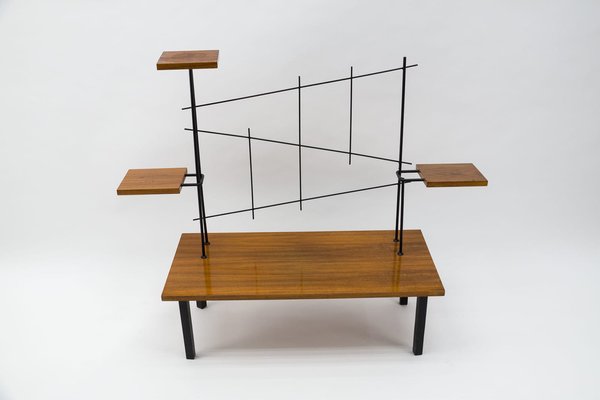 Mid-Century Modern Etagere in Metal & Wood, 1960s-KQB-1279836