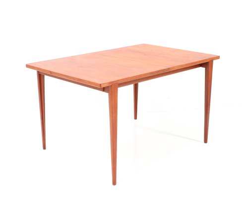 Mid-Century Modern Extending Dining Table in Teak by Henry Rosengren Hansen for Brande Møbelindustri-MY-1273585