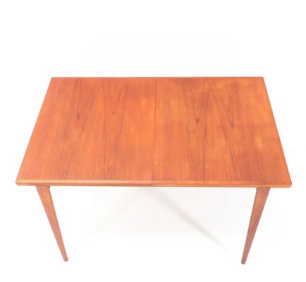 Mid-Century Modern Extending Dining Table in Teak by Henry Rosengren Hansen for Brande Møbelindustri-MY-1273585