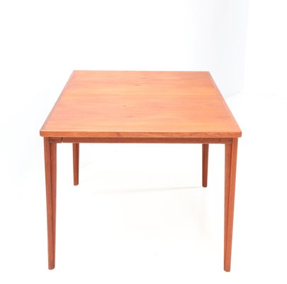 Mid-Century Modern Extending Dining Table in Teak by Henry Rosengren Hansen for Brande Møbelindustri-MY-1273585