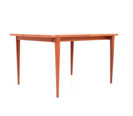 Mid-Century Modern Extending Dining Table in Teak by Henry Rosengren Hansen for Brande Møbelindustri-MY-1273585