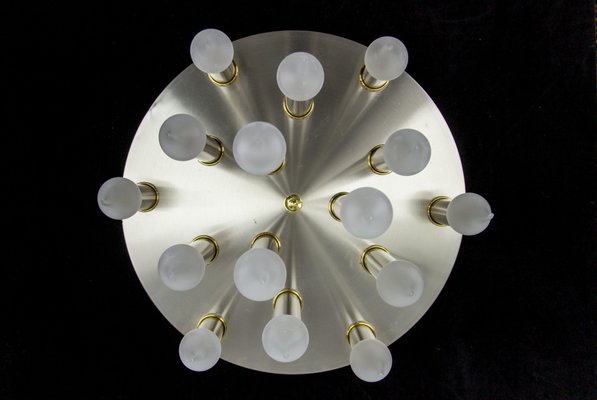 Mid-Century Modern Fifteen-Light Ceiling Lamp from Sölken, 1970s-KEG-1416719