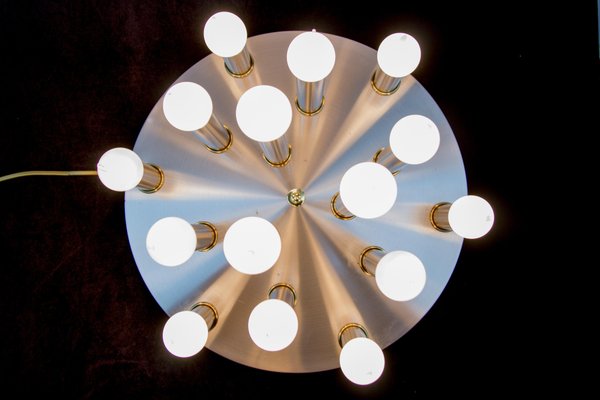 Mid-Century Modern Fifteen-Light Ceiling Lamp from Sölken, 1970s-KEG-1416719