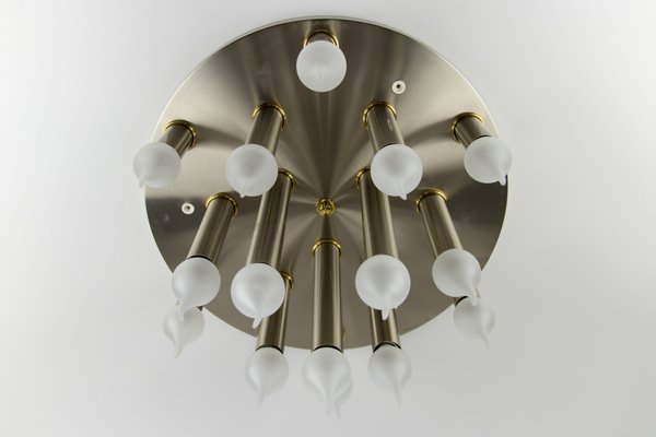 Mid-Century Modern Fifteen-Light Ceiling Lamp from Sölken, 1970s-KEG-1416719