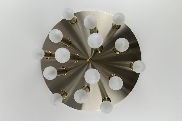 Mid-Century Modern Fifteen-Light Ceiling Lamp from Sölken, 1970s-KEG-1416719