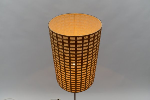 Mid-Century Modern Floor Lamp in Brass and Teak from Temde, Switzerland, 1960s-KQB-1762844