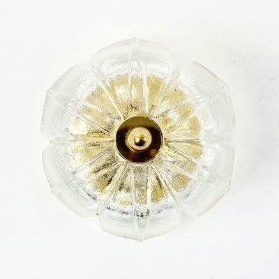 Mid-Century Modern Flower-Shaped Glass Flush Mount from Limburg, Germany, 1970s-BMM-1797951