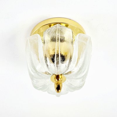 Mid-Century Modern Flower-Shaped Glass Flush Mount from Limburg, Germany, 1970s-BMM-1797951