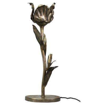 Mid-Century Modern Flower Table Lamp in Metal-KEG-1239864