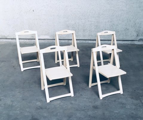 Mid-Century Modern Folding Chairs by Aldo Jacober for Alberto Bazzani, Italy, 1960s, Set of 5-RQV-883393