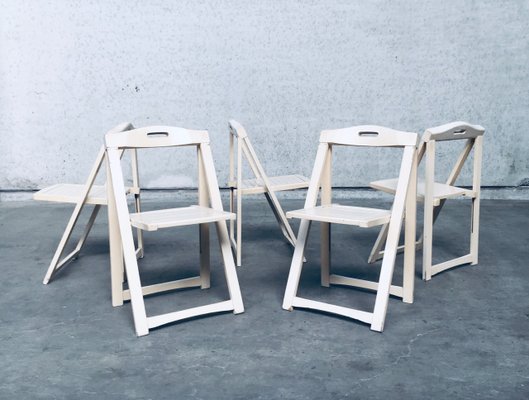 Mid-Century Modern Folding Chairs by Aldo Jacober for Alberto Bazzani, Italy, 1960s, Set of 5-RQV-883393