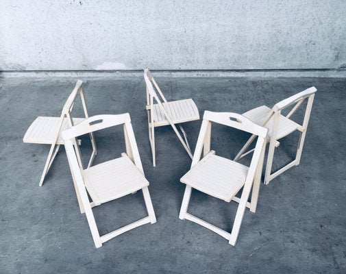 Mid-Century Modern Folding Chairs by Aldo Jacober for Alberto Bazzani, Italy, 1960s, Set of 5-RQV-883393