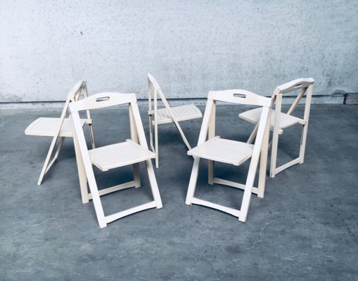 Mid-Century Modern Folding Chairs by Aldo Jacober for Alberto Bazzani, Italy, 1960s, Set of 5-RQV-883393