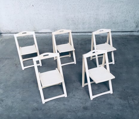 Mid-Century Modern Folding Chairs by Aldo Jacober for Alberto Bazzani, Italy, 1960s, Set of 5-RQV-883393