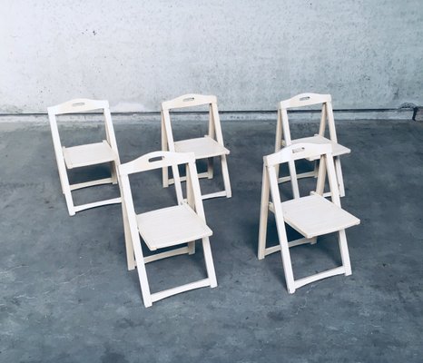 Mid-Century Modern Folding Chairs by Aldo Jacober for Alberto Bazzani, Italy, 1960s, Set of 5-RQV-883393