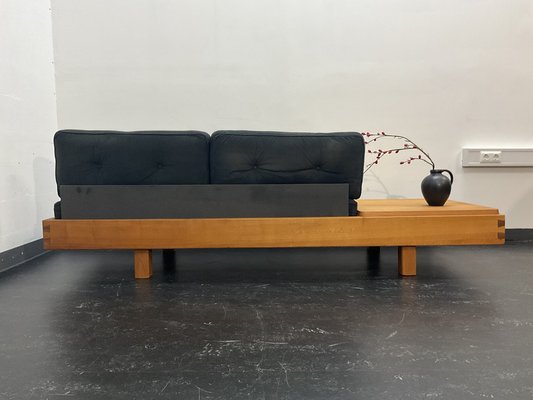 Mid-Century Modern French Bench in Elm in the style Pierre Chapo, 1950s-OHY-1823974