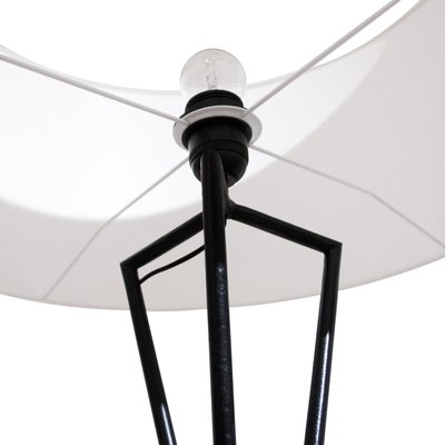 Mid-Century Modern French Black Lacquered Floor Lamp, 1950-UZ-1131799