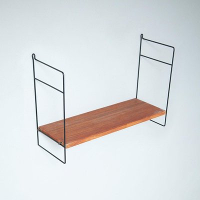 Mid-Century Modern French Shelving in Wood and Metal-WM-1044806