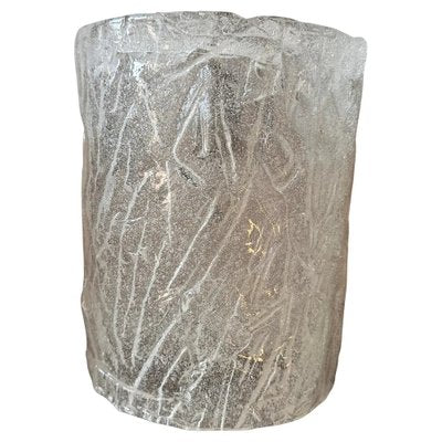 Mid-Century Modern Frosted Murano Glass Rectangular Wall Sconce from Mazzega, 1970s-NMK-1737416