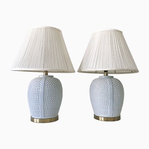 Mid-Century Modern German Ceramic Table Lamps, 1960s, Set of 2-WPT-605105