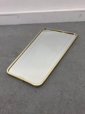 Mid-Century Modern German Golden Wall Mirror, 1970s-JWH-1169735