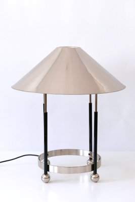 Mid-Century Modern German Nickel-Plated Brass Monumental Table Lamp, 1970s-WPT-617965